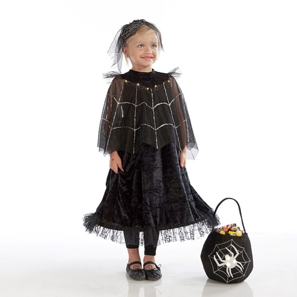 3T Light Up Black Spider Queen Costume-PBK - Picture 2 of 8